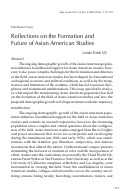 Cover page: Reflections on the Formation and Future of Asian American Studies