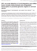 Cover page: ViFi: accurate detection of viral integration and mRNA fusion reveals indiscriminate and unregulated transcription in proximal genomic regions in cervical cancer