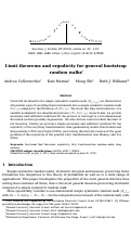 Cover page: Limit theorems and ergodicity for general bootstrap random walks