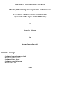 Cover page: Modeling Attitude Change and Cognitive Bias for Social Issues