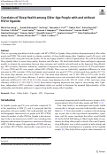 Cover page: Correlates of Sleep Health among Older-Age People with and without HIV in Uganda.