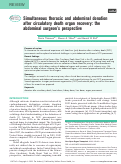 Cover page: Simultaneous thoracic and abdominal donation after circulatory death organ recovery: the abdominal surgeon's perspective