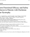 Cover page: Long-Term Functional Efficacy and Safety of Viltolarsen in Patients with Duchenne Muscular Dystrophy.