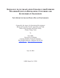 Cover page: Insurance as an adaptation strategy for extreme weather events in developing countries and 
economies in transition