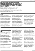 Cover page: Part-time careers in academic internal medicine: a report from the association of specialty professors part-time careers task force on behalf of the alliance for academic internal medicine.