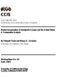 Cover page: Labor Market Incorporation of Immigrants in Japan and the United States: A Comparative Analysis