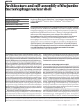Cover page: Architecture and self-assembly of the jumbo bacteriophage nuclear shell