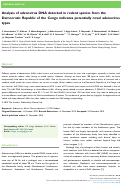 Cover page: Analysis of adenovirus DNA detected in rodent species from the Democratic Republic of the Congo indicates potentially novel adenovirus types