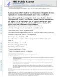 Cover page: A Prospective Cohort Study of Novel Markers of Hepatitis B Virus Replication in Human Immunodeficiency Virus Coinfection.