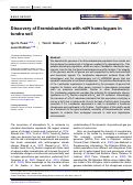 Cover page: Discovery of Eremiobacterota with nifH homologues in tundra soil.