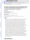 Cover page: Assumption Trade-Offs When Choosing Identification Strategies for Pre-Post Treatment Effect Estimation: An Illustration of a Community-Based Intervention in Madagascar.