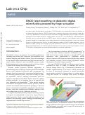 Cover page: EWOD (electrowetting on dielectric) digital microfluidics powered by finger actuation