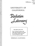 Cover page: ELASTIC PROTON-PROTON SCATTERING AT 2.24, 4.40, AND 6.15 Bev