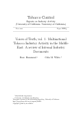 Cover page: Voices of Truth, vol. 1: Multinational Tobacco Industry Activity in the Middle East: A review of Internal Industry Documents