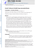 Cover page: Genetic testing and eHealth usage among Deaf women