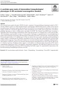 Cover page: A candidate gene study of intermediate histopathological phenotypes in HIV-associated neurocognitive disorders