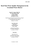 Cover page: Real-Time Water Quality Management in the Grassland Water District