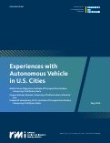 Cover page: Experiences with Autonomous Vehicle in U.S. Cities