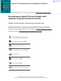 Cover page of Nonstationary Spatial Process Models with Spatially Varying Covariance Kernels