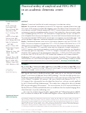 Cover page: Practical utility of amyloid and FDG-PET in an academic dementia center