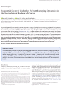 Cover page: Sequential Control Underlies Robust Ramping Dynamics in the Rostrolateral Prefrontal Cortex