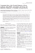 Cover page: Termination rates after prenatal diagnosis of Down syndrome, spina bifida, anencephaly, and Turner and Klinefelter syndromes: a systematic literature review