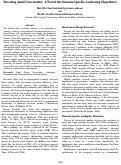 Cover page: Investing Amid Uncertainty: A Test of the Domain Specific Anchoring Hypothesis