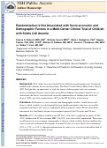 Cover page: Randomization is not associated with socio-economic and demographic factors in a multi-center clinical trial of children with sickle cell anemia