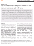 Cover page: Electroconvulsive therapy mediates neuroplasticity of white matter microstructure in major depression