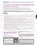 Cover page: Correlates for the severity of suicidal risk in participants with common mental disorders with comorbid chronic medical conditions in rural primary healthcare settings in India.