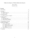 Cover page: Utility Sector Impacts of Reduced Electricity Demand
