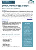 Cover page of Assessing Evidence of Coverage of Tobacco Cessation Treatment in CalPERS Health Plans
