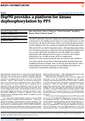 Cover page: Hsp90 provides a platform for kinase dephosphorylation by PP5