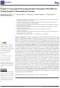 Cover page: Fragile X-Associated Neuropsychiatric Disorders (FXAND) in Young Fragile X Premutation Carriers