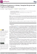 Cover page: Entrapment Syndrome in a Kidney Transplant Recipient with Cryptococcal Meningitis.