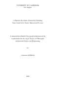 Cover page: A Discrete Stochastic Method for Modeling Non-Conservative Plastic Dislocation Processes