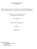 Cover page: Synthesis and Characterization of Two-Dimensional Transition Metal Dichalcogenides, Alloys, and Heterojunctions Over Various Substrates via Chemical Vapor Deposition