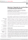 Cover page: Electronic Cigarette Use and the Risk of Cardiovascular Diseases