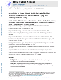 Cover page: Association of Serum Vitamin D with the Risk of Incident Dementia and Subclinical Indices of Brain Aging: The Framingham Heart Study