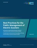 Cover page: Best Practices for the Public Management of Electric Scooters