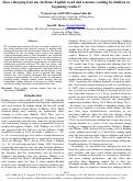 Cover page: Does enlarging font size facilitate English word and sentence reading in children as beginning readers?