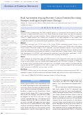 Cover page: Risk Assessment Among Prostate Cancer Patients Receiving Primary Androgen Deprivation Therapy