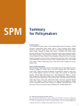 Cover page: Summary for Policymakers