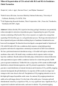 Cover page: Mineral Sequestration of CO2 Mixed with H2S and SO2 in Sandstone-Shale Formation