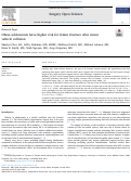 Cover page: Obese adolescents have higher risk for femur fracture after motor vehicle collision.