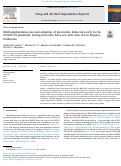 Cover page: Methamphetamine use and adoption of preventive behaviors early in the COVID-19 pandemic among men who have sex with men in Los Angeles, California