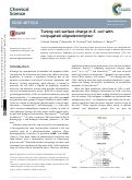 Cover page: Tuning cell surface charge in E. coli with conjugated oligoelectrolytes