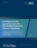 Cover page: How Regional Transit Agencies Can Serve the Daily Mobility Needs of the Unhoused Population