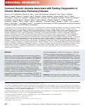 Cover page: Common Genetic Variants Associated with Resting Oxygenation in Chronic Obstructive Pulmonary Disease