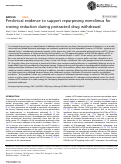Cover page: Preclinical evidence to support repurposing everolimus for craving reduction during protracted drug withdrawal.